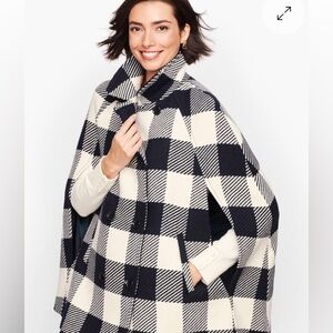 Talbots Plus Navy and Cream Cape